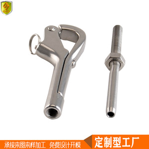 Crochets à col de cygne à déclenchement de type pistolet, crochets à ressort en acier inoxydable pour quincaillerie marine, connecteurs de câble métallique pour yachts - Product Image 5