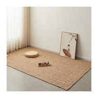 Grands tapis rectangulaires en jute pour salon