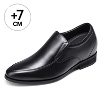 Vente en gros usine de mocassins Penny pour hommes en cuir véritable de haute qualité, personnalisés, formels, rehaussants de 7 cm
