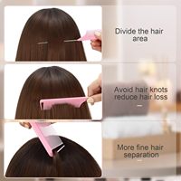 Vente en gros usine : Peignes en plastique résistants à la chaleur pour coiffeur, salon de coiffure, tressage, coupe de cheveux, peignes à queue de rat, unisexe