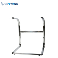 Pièces de mobilier de bureau inclinables en chrome, cadre de chaise en métal de 2,0 mm d'épaisseur pour chaise de conférence, chaise de réunion