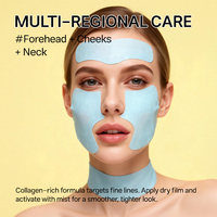 Patch Fondant au Collagène OEM – Collagène & Glutathion Hydratant et Raffermissant pour le Front, les Joues et le Cou – Soin Multi-Régions pour un Raffermissement Cutané