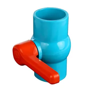 Best price Factory Hot Sale Plastic Myanmar 2 Way Actuator Agricultural Irrigation Foot 6 Inch Ball Valve Pvc 3/4