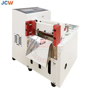 מכונת חיתוך רצועת מתכת JCW-C01 הפנית חיתוך צינור צמה מכונת חיתוך קטנה