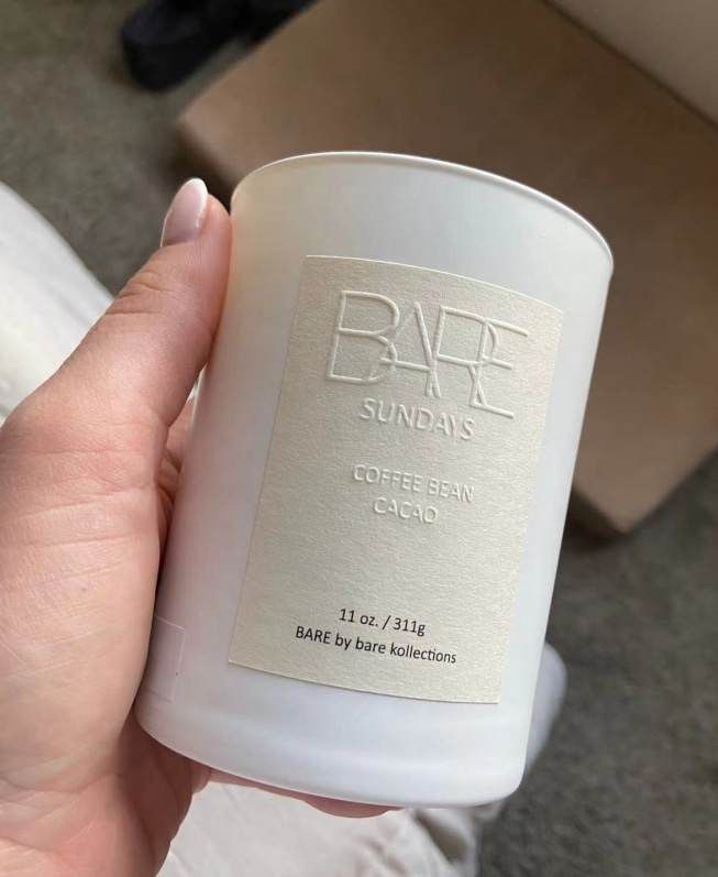 Custom Printing Brand 3d Logo Luxury Packaging Labels Waterproof Textured Paper Stickers for Candle Jar
