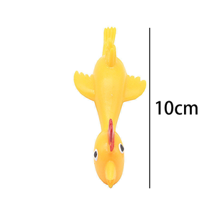 Juguetes de pollo volador elásticos de TPR, pollos de goma para tirar con la resortera, juguetes de pollo volador elásticos para los dedos, para niños, recuerdos de fiesta - Product Image 6