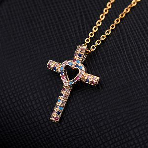 Pendentif de bijoux chrétiens plaqué or, breloques religieuses, pendentif San Judas Tadeo, croix de Jésus - Product Image 5