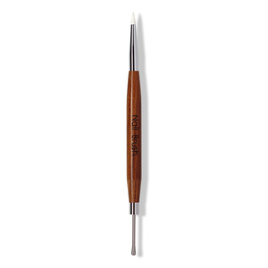 Stylo à double tête en silicone pour nail art, manche en bois de santal, outil de dessin, d'embossage et de sculpture pour la conception de manucure - Product Image 2