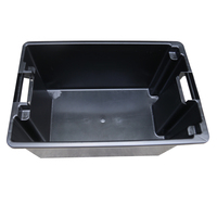 JOIN Récipient à couvercle attaché boîte fourre-tout mobile en plastique caisse en plastique avec couvercle