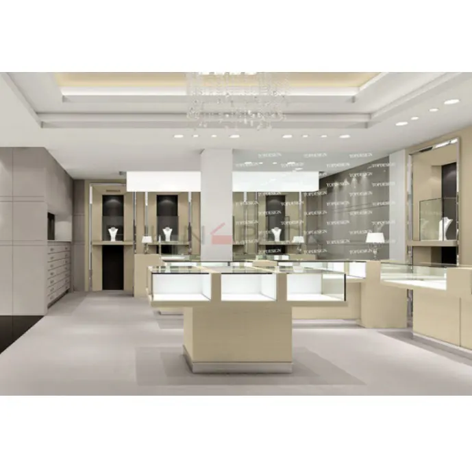 Delicate Jewelry Shop Display showcase for Shop Interior Design