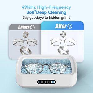 2026 New 650ml Jewelry Braces Dentures <b>Glasses</b> Ultrasonic Cleaning Touch Screen <b>Stainless</b> Steel Ultrasonic Cleaning Machine - Product Image 4