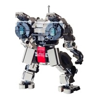 Funbuild Juego Clásico Mech MOC-216787 Bison Concept Art, Set de Bloques de Construcción, Figura de Acción Mecha, Juguete Robot Creativo