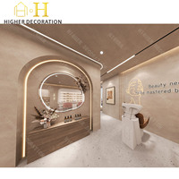 Vitrine de présentation de luxe pour salon de beauté et spa, présentoir à ongles pour studio de beauté
