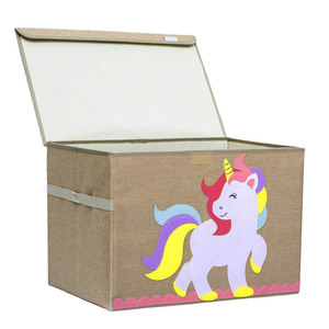 Extra Large Toy Box Collapsible Toys Storage Chest for Kids Fliptop Lid & Handles Big Toy Bin for Playroom Container