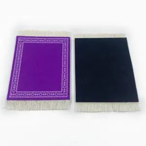 Purple Arabic promotional custom Mini Woven Retro Style Persian mug beer cup Rug Carpet placemat coaster for drink