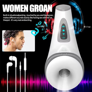 7 Mode Getaran Lembut dan Nyaman Alat Bantu Pria untuk Mengisap, Mendorong, Memutar, dan Memasturbasi - Product Image 1