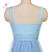 Bleu clair avec paillettes Costumes de danse de ballet lyrique Stage Performance dancewear 25100
