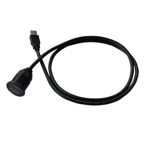 Usb3.0 Panel Mount <b>Cable</b> 1M <b>Waterproof</b> Durable For Car Boat Motorcycle Dashboard - Product Image 2