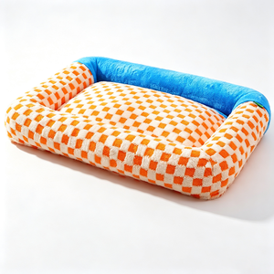 Checkerboard Square <b>Nest</b> Soft Large Pet <b>Bed</b> Deep Sleep Cat <b>Nest</b> Dog <b>Nest</b> Winter Warm Pet Pad Cross Border - Product Image 1