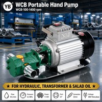 WCB 100 Elektrische Zahnradölpumpe 50 LPM 1,1 KW Kohlenstoffstahl-Zahnradpumpe für mittelviskose Öle 1400 U/min für Werkstattgebrauch
