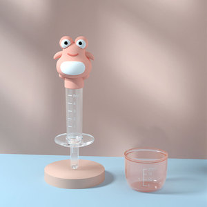 Dispenser di Medicina per <span class=keywords><strong>Neonati</strong></span> a Forma di Rana, Senza BPA, in Silicone, Anti-Soffocamento per Bambini e <span class=keywords><strong>Neonati</strong></span> - Product Image 4