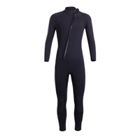 Combinaison de plongée intégrale unisexe pour enfants, imprimée, avec fermeture éclair sur la poitrine, épaisseur 2 mm, néoprène thermique, anti-méduse, pour le surf