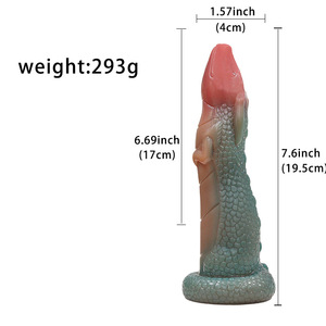 Nuevo juguete sexual femenino de silicona con forma de Dragón Verde Pequeño de Jiuxi, diseño texturizado para la masturbación y la estimulación en pareja. - Product Image 1