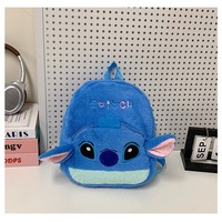 Sac à dos Stitch grande capacité pour étudiant, sac à dos pour jouets, sac à bandoulière en peluche dessin animé, sac à goûter pour enfants