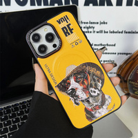 Luxe NIMMY étui broderie magnétique étui de téléphone portable pour iPhone 16 Pro Max 16 Plus 15 housse de protection