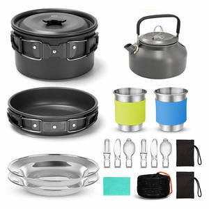 Ensemble de casserole et bouilloire portables pour une utilisation en extérieur - Fournitures de plein air - Ustensiles de cuisine de <span class=keywords><strong>camping</strong></span> - Ustensiles de cuisine en plein air - Product Image 6