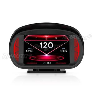 จอแสดงผล P2 HUD OBD2 สำหรับรถยนต์ พร้อมมาตรวัดความลาดชัน มาตรวัดความเร็ว GPS มาตรวัดรอบเครื่องยนต์ และคอมพิวเตอร์ออนบอร์ด - Product Image 4