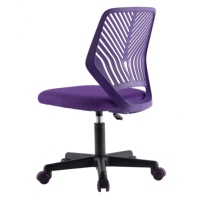 Chaises de bureau ergonomiques pivotantes au design moderne avec base en métal, chaises en maille pratiques et confortables