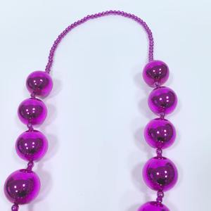 Perles géantes en plastique bon marché pour carnaval, 60 mm, rose vif, pour colliers, défilés, fêtes à thème Nouvelle-Orléans, en gros, en promotion - Product Image 6