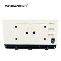 Groupe électrogène diesel industriel super silencieux 120 kW 150 kVA 1500 tr/min, système d'alimentation de secours tout temps de type canopy extérieur