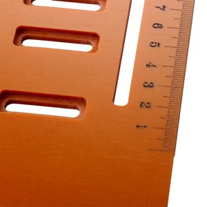 Cutting Machine Base Plate 25x28cm Orange Plastic For Woodworking Circular Saw Bevel Cut High Rigidity - Product Image 2