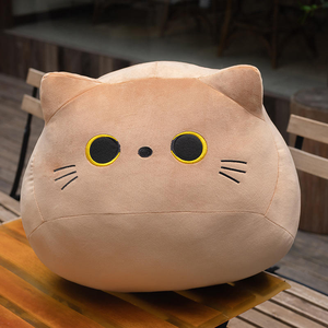 Wholesale Cute Kitten Cat Pillow Soft Plush <b>Toy</b> with PP Cotton <b>Filling</b> and Cotton Fabric Unisex Home Decoration Children's Gift - Product Image 5