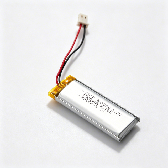 1000mAh Lipo Pouch Lithium Polymer Battery 3.7V CSIP882058 Li-Polymer Ncm Battery Custom Capacity Li-Po Batteries