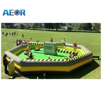 Wipeout gonflable parcours d'obstacles jeu d'effondrement gonflable machine à obstacles rotatifs Juegos Inflables