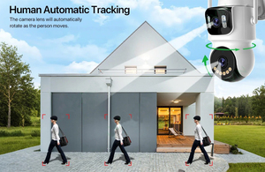 Caméra extérieure PTZ 4MP <span class=keywords><strong>2K</strong></span>, caméra de sécurité solaire 4G, double objectif, étanche, vue à 360 degrés, vision nocturne, caméra réseau de surveillance - Product Image 3