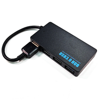 Hub USB 3.0 haute vitesse 4 en 1, 4 ports USB 3.0, hub USB super fin pour accessoires PC