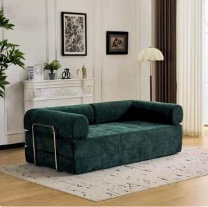 Sofá Cama Plegable Moderno de Pana y Franela, Convertible, Modular, Duradero, Cómodo y Compacto para Sala de Estar - Product Image 6