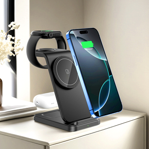 Base de Carga Inalámbrica Magnética 3 en 1, Estación de Carga Inalámbrica al por Mayor, Carga Inalámbrica de <span class=keywords><strong>15</strong></span> Vatios para <span class=keywords><strong>Samsung</strong></span> - Product Image 2