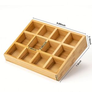 12 <b>Spice</b> Glass Jars with Bamboo Lids Countertop Seasoning Rack with <b>Labels</b> - Product Image 4