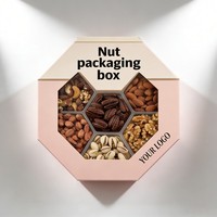 Boîte à noix pliable de haute qualité, boîte à biscuits en carton personnalisée avec séparateur