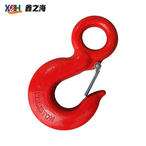 Exportqualität 1t-30t G80 Roter Geschmiedeter Augenhaken Augenhebezeug Kran-Augenhaken mit Sicherheitsverschluss - Product Image 5