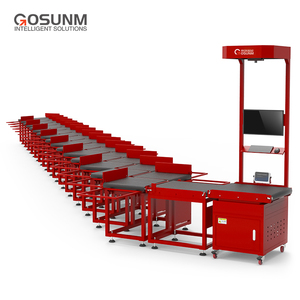 Sistema Dws de medición de volumen de escaneo de peso de dimensión blanca tipo Z con línea de cinta transportadora - Product Image 1