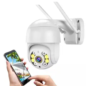 야외 컬러 나이트 비전 2.4 그램 카메라 2MP CCTV 감시 카메라 무선 보안 네트워크 camer