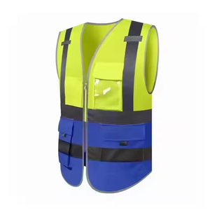 Chaleco de Seguridad Reflectante Ligero de Poliéster 100% al por Mayor para Ingenieros de la Construcción, con Bolsillos, Ropa de Trabajo Fluorescente para la Construcción - Product Image 2