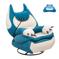 Fauteuils de jeu inclinables électriques intelligents avec commande vocale, canapé inclinable pour la maison avec ports USB et support de téléphone pour home cinéma et jeux