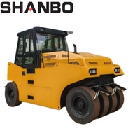 Livraison Gratuite - Compacteur à Rouleaux Diesel 75KW 10-16 Tonnes à Entraînement Mécanique et Pneus Pneumatiques
